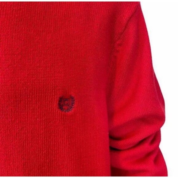 Chaps 1/4 Zip Pullover Red Knit Sweater XL - Picture 6 of 6